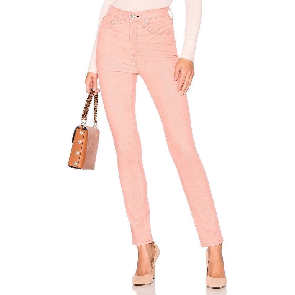 𝅺RAG & bone High Rise Corduroy Skinny Jean in Cameo 26